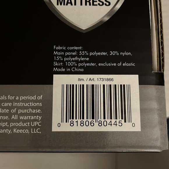 Mattress Protector Cooling Charcoal Infused - Picture 2 of 5